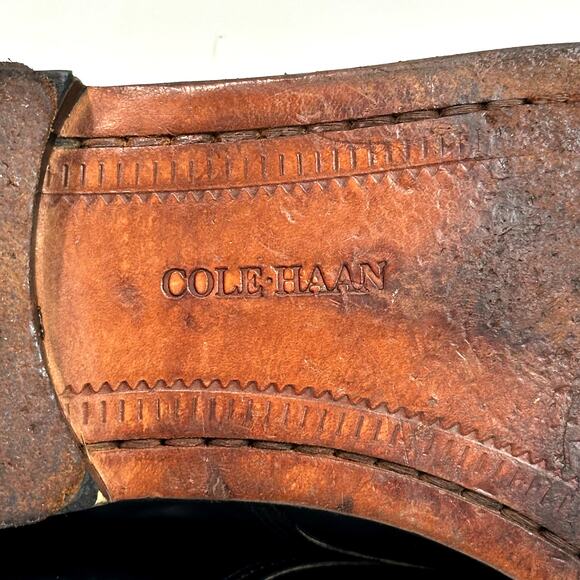 VERY GOOD Rancourt & Co. x Cole Haan Split Toe Derby Black Calf Made in USA 10.5 - Picture 7 of 14